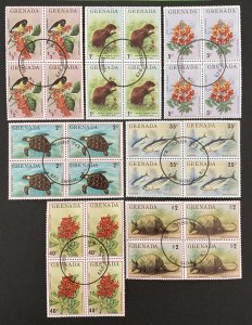 Grenada 1976 #692-8, Wholesale/Block of 4, Used/CTO(see note), CV $9.