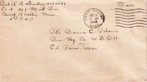 United States A.P.O.'s Soldier's Free Mail 1944 Camp Shelby, Miss. [A.P.O. 36...