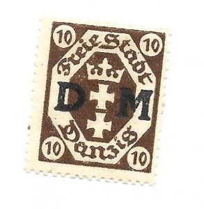 Danzig 1921 - M - Scott #O2 *