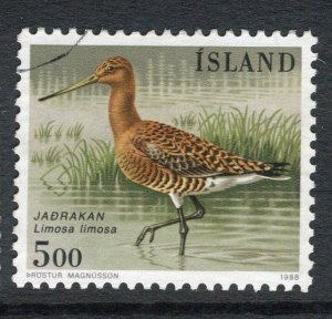 ICELAND; 1988 early Birds issue fine used 5k. value