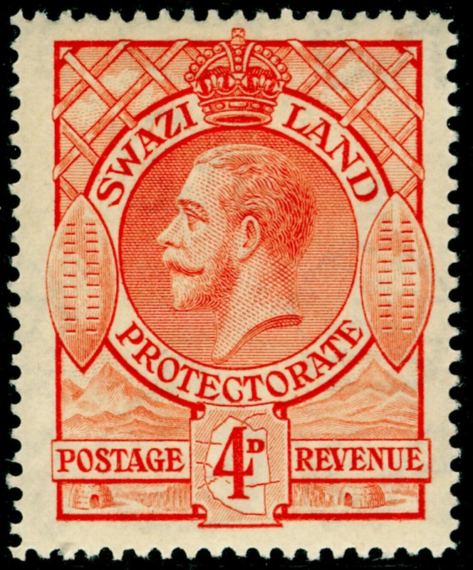 SWAZILAND SG15, 4d orange, M MINT.