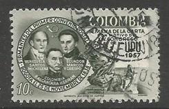 COLOMBIA 677 VFU 762D-3