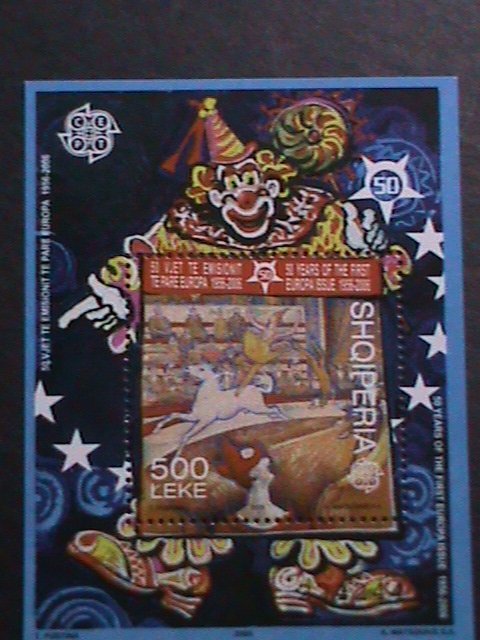 ALBANIA-2006-SC#927 EUROPA-50TH ANNIVERSARY- CIRCUS-MNH CAT.$12