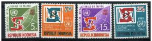 India 1969 - Scott 749 ..752, set of 4 CTO - ILO 50th Anniv
