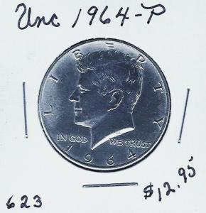 BU 1964-P&D Silver Kennedy Half Dollars..NR