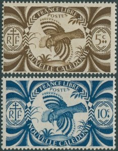 New Caledonia 1942 SG267-268 Kagu (2) MLH
