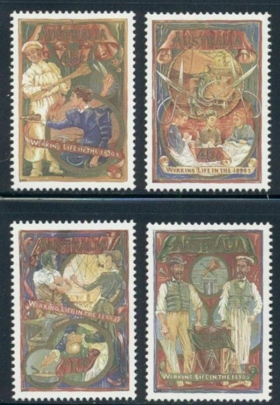 Australia Scott 1320-1323 MNH, Working Life in 1890s set of 4