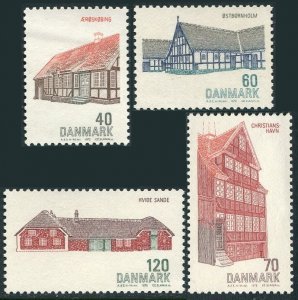 Denmark 513-516, MNH. Michel 536-539. Danish Architecture, 1972.