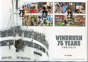 2023 Royal Mail/Royal Mint PNC 'Windrush 75 Years - Arrivals' 50p Coin Cover