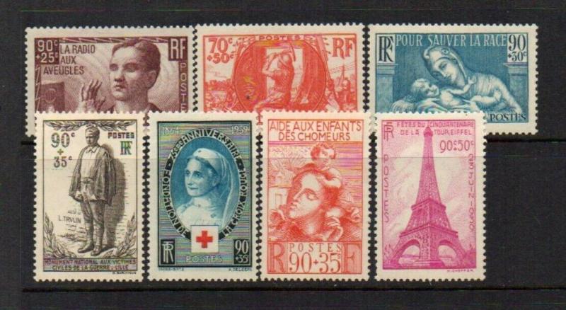 FRANCE #B79/85  SemiPostals - MINT Never Hinged Nice cv$79.00