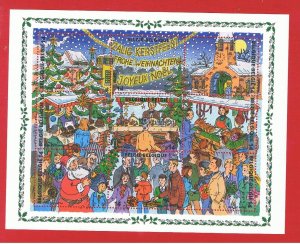 Belgian #1634  MNH OG    sheet of 9  Christmas   Free S/H