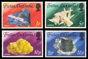 Tristan da Cunha 1978 Minerals Scott #239-242 Mint Never Hinged