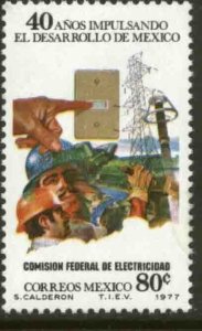 MEXICO 1155, 80¢ 40th Anniv Nationalization Electrical Industry. MINT, NH. VF.