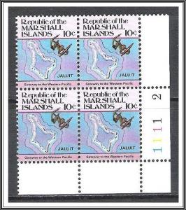 Marshall Islands #38 Maps Plate Block MNH