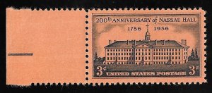 1083 3 cents Nassau Hall, Princeton (1956) Stamp Mint OG NH EGRADED F- VF 75