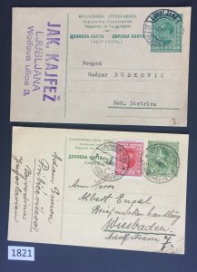 $1 World MNH Stamps (1821), Yugoslavia Kingdom covers, 1930s, see image