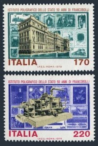 Italy 1349-1350 two sets, MNH. Mi 1636-1637. Stamps printed by S.P.O. 1978.