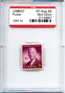 US SCOTT #937 MINT-XF-SUPERB-OG-NH GRADED 95 PSE SLAB SMQ $28 (7/24/24 GP)