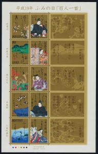 Japan 2996 MNH Art, Poetry