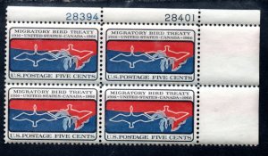 US Scott #1306, Plate block of 4, #28394,28401 UR