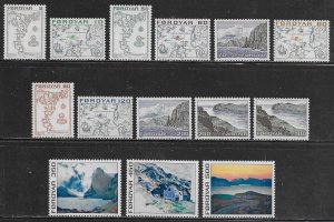 Faroe Islands Scott #'s 7 - 20 MNH