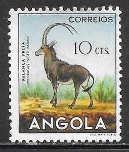 Angola 363: 10c Giant Sable Antelope (Hippotragus niger), unused, NG, F-VF