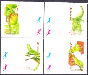 2007 Vanuatu 1336-1339+Tab Reptiles - Lizards 7,50 €