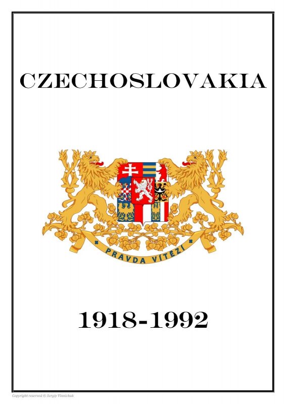 CZECHOSLOVAKIA 1918-1992  PDF(DIGITAL) STAMP ALBUM PAGES