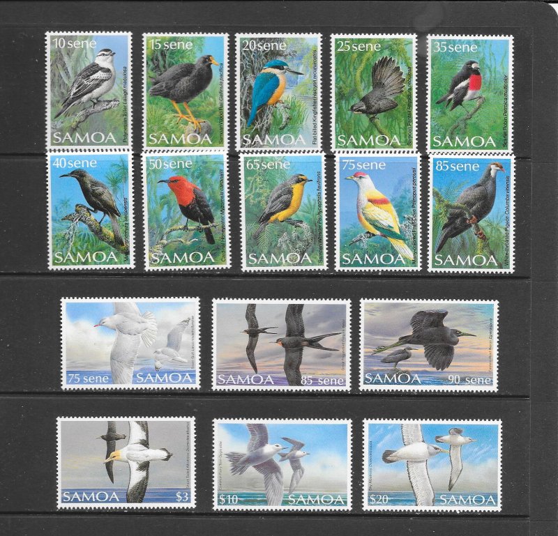 BIRDS - SAMOA #725-40  MNH