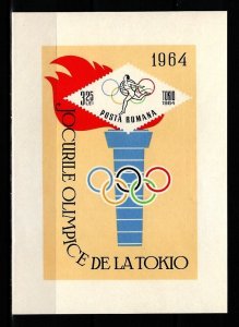 ROMANIA Sc 1672(NOTE) NH SOUVENIR SHEET OF 1964 - OLYMPICS