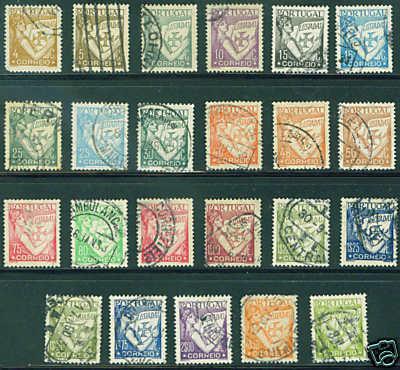 Portugal Scott 497-519 complete (23)  CV $18.80