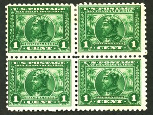 U.S. #397 MINT BLOCK OF 4 OG HR