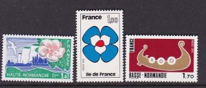 France 1978 Sc 1588-90 ship set MNH