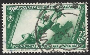 ITALY 1932 25c Fascism Anniversary Issue Sc 294 VFU