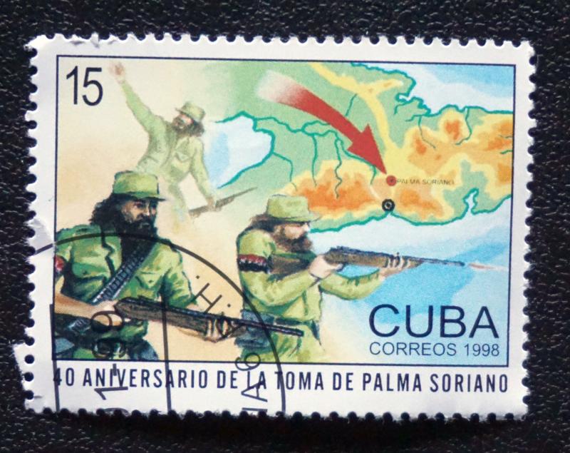 CUBA Sc# 3982  BATTLE FOR PALMA SORIANO revolution 1998  used / cancelled