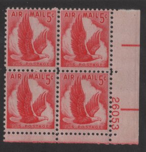 C50 5c Eage 26053 LR Plate Block