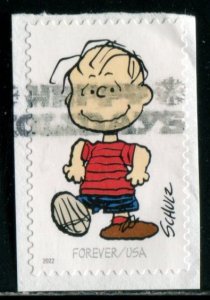 5726f US (60c) Charles M Schulz - Linus SA, used on paper