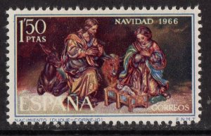 Thematic stamps SPAIN 1966 CHRISTMAS 1824 mint