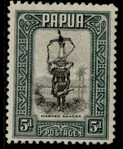 AUSTRALIA - Papua GV SG136, 5d black & slate-green, M MINT. 