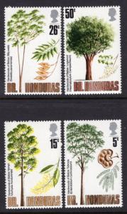 British Honduras 283-286 Trees MNH VF