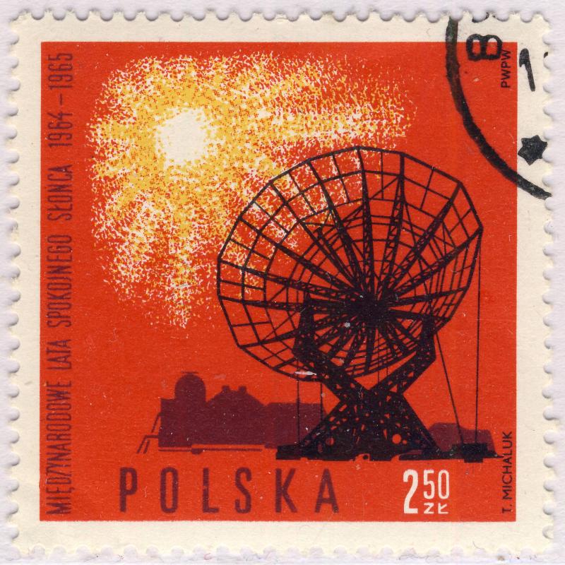 POLOGNE / POLAND - 1965 - Mi.1609 2.50Zl International Quiet Sun Years - CTO