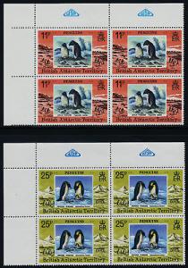 British Antarctic Territory 72-5 TL Blocks MNH Bird, Penguin