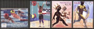 Papua New Guinea 2004 Olympics Games Athens 2004 Set of 4 MNH