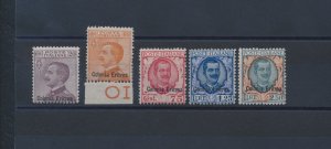 1928-29 Eritrea - Stamps with overprint Colonia Eritrea - 5 values n . 123/127,