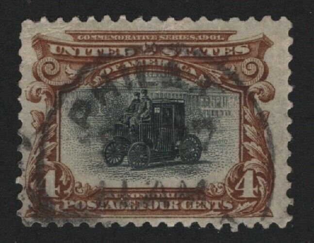 United States USED Scott Number 296 F-VF  -  BARNEYS