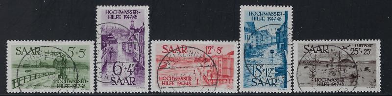 Saar - Scott # B61 - B64 + CB1, used