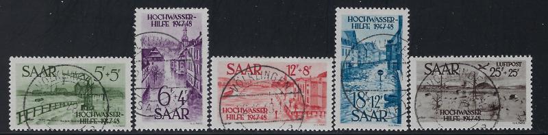 Saar - Scott # B61 - B64 + CB1, used