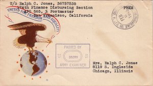 United States A.P.O.'s Soldier's Free Mail 1945 San Francisco, Calif. U.S. Ar...