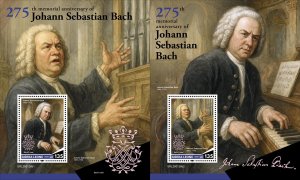 2025 12 - SIERRA LEONE  - JOHANN SEBASTIAN BACH 275TH        2X 1V    MNH **
