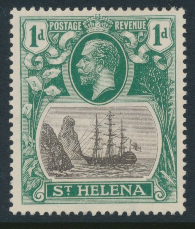 St Helena SG 98 1d Grey & Green MVLH